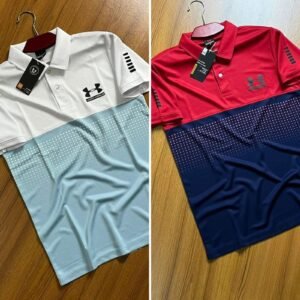 203 Sports Polo 2pis combo-red/whi