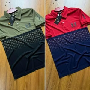 203 Sports Polo 2pis combo-oli/red